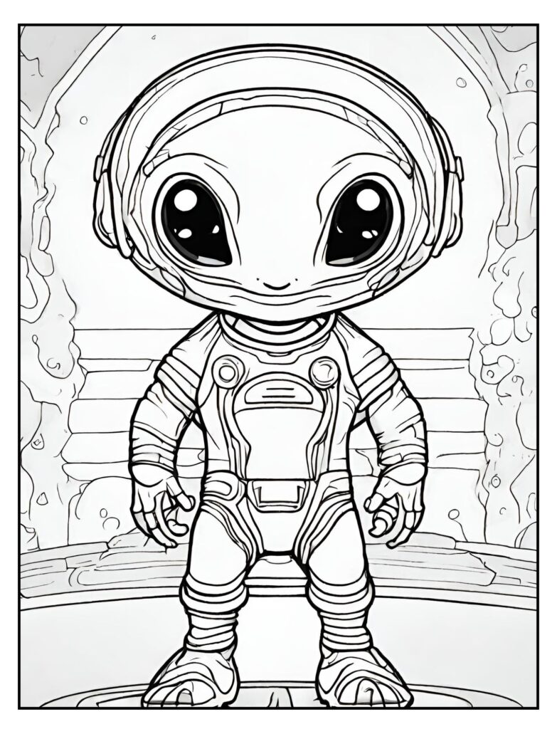 Alien Coloring Pages