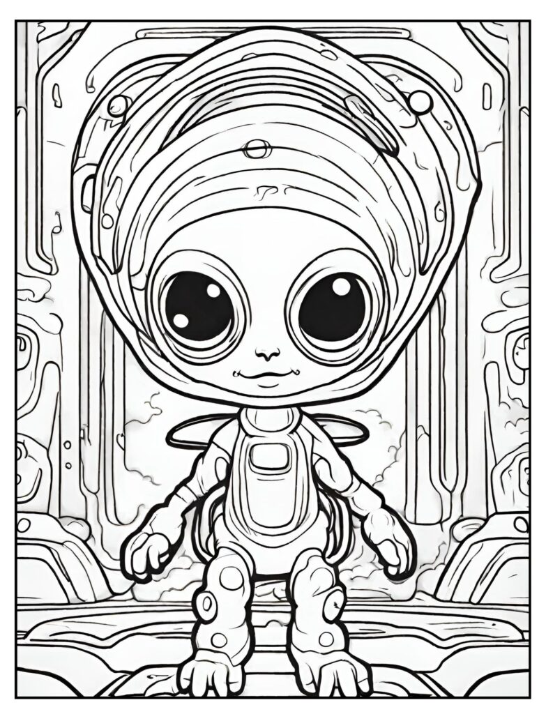 Alien Coloring Pages