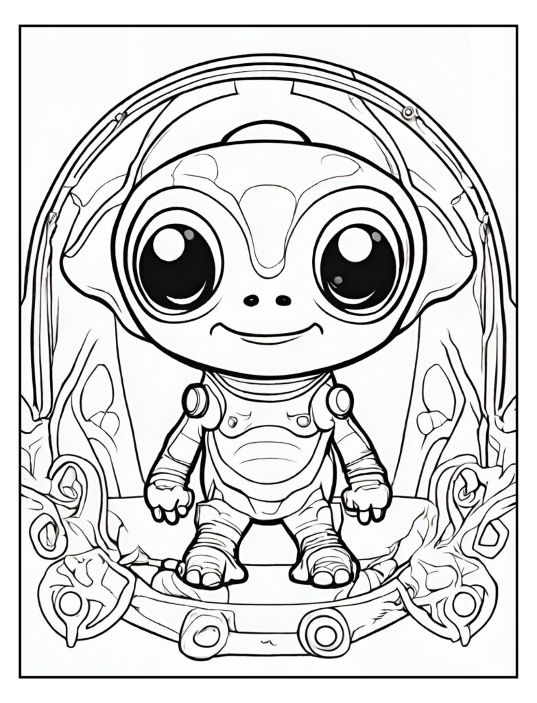 Alien Coloring Pages