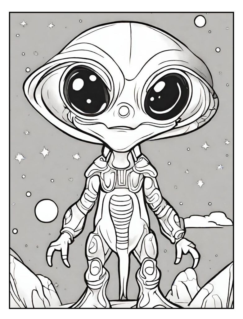 Alien Coloring Pages