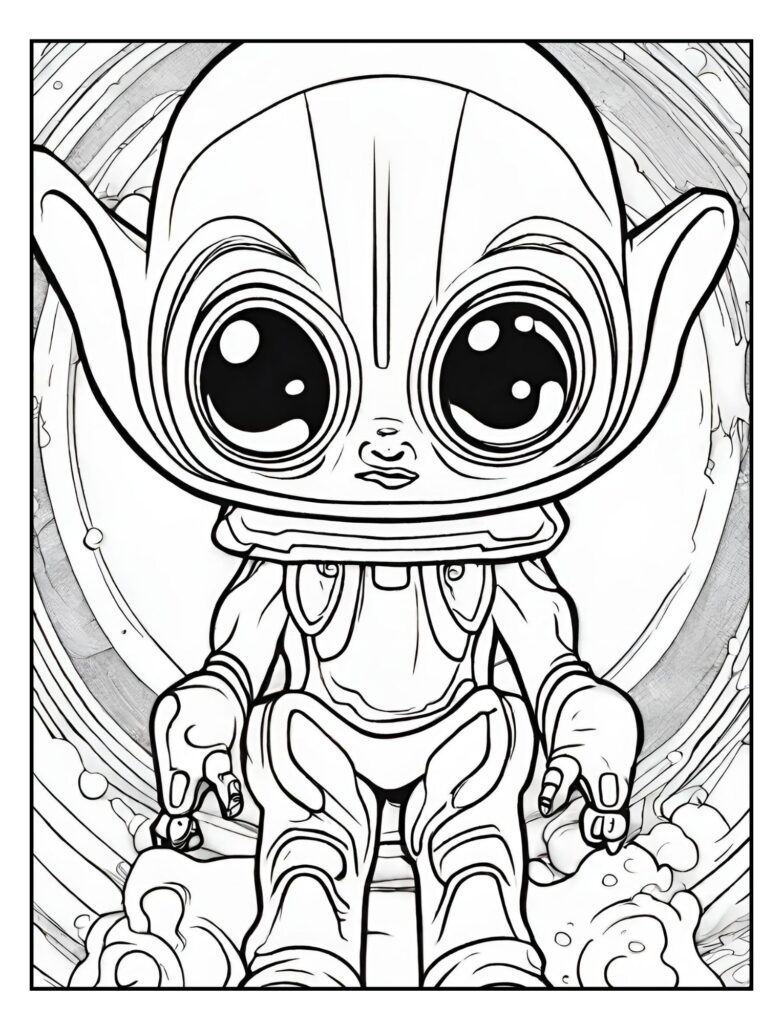 Alien Coloring Pages