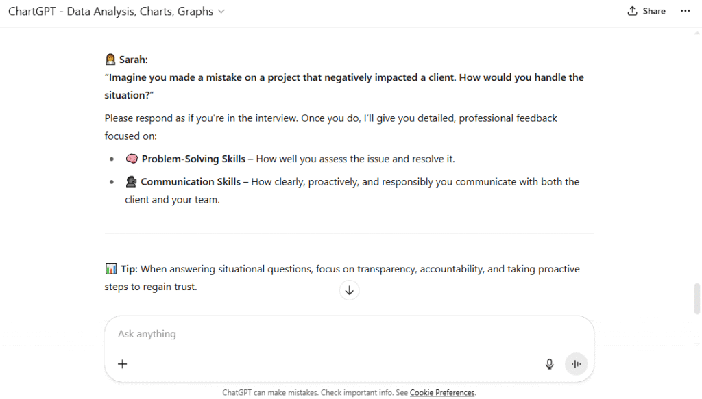 Prompts for Situational and Hypothetical Questions